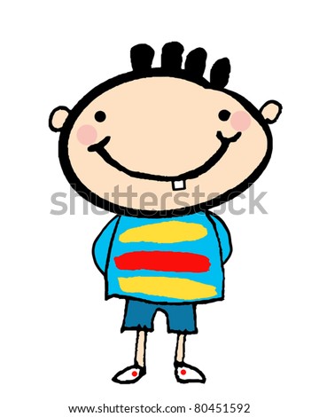 Peculiar Child with a single tooth