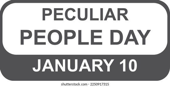 Peculiar People Day, happy Peculiar People Day symbol