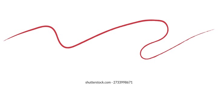 Ped yarn line. Thread cable, Vector on white background