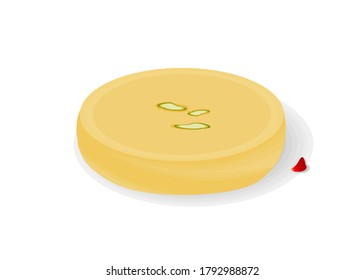 Peda Indian Sweets or Mithai Food Vector