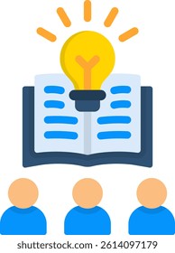 Pedagogy Icon Flat Vector Illustration