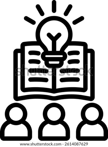 Pedagogy Icon Outline Vector Illustration