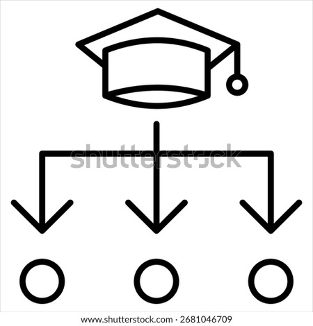 Pedagogy Outline Icon Illustration Vector