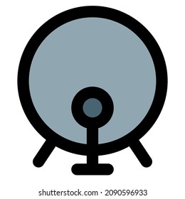 Pedal drum set isolated on a white background