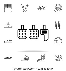 pedal icon. motor sports icons universal set for web and mobile