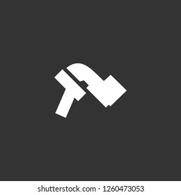 pedal icon vector. pedal sign on black background. pedal icon for web and app