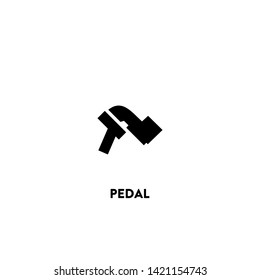 pedal icon vector. pedal sign on white background. pedal icon for web and app