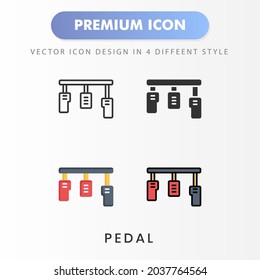 pedal icon for your website design, logo, app, UI. Vector graphics illustration and editable stroke.