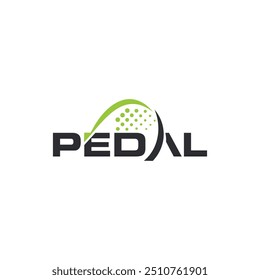 Pedal Pickleball Logo ícone vetor.