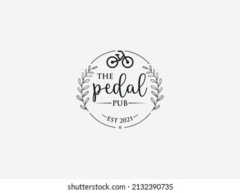 The Pedal Pub logo with Black dark color