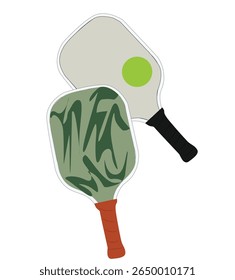 pedal racket. Pickleball rackets paddles.sports equipment for outdoor or indoor paddle game.