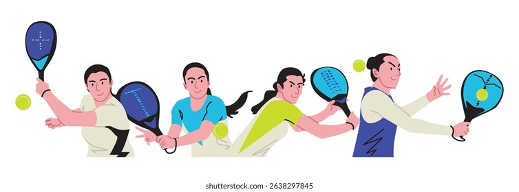 Pedal is a sport that can be done by men and women. This sport requires a racket, ball, and field to compete