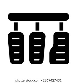 Pedal Vector Glyph Icon For Personal And Commercial Use.
