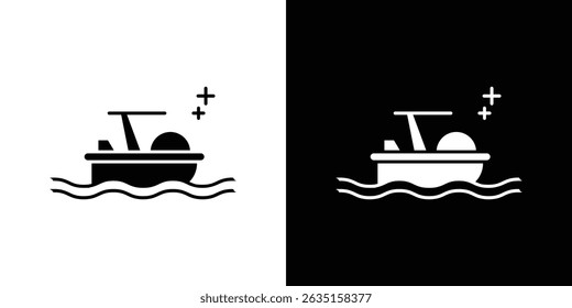 pedalo icon concept, vector illustration