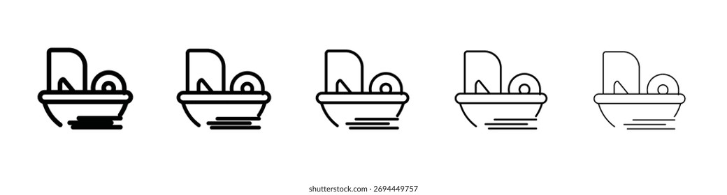 pedalo icon design, logo, app, UI. Vector illustration, EPS