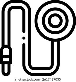 pedals icon. Thin Linear Style Design Isolated On White Background