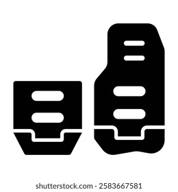 pedals Vector glyph icon Design 