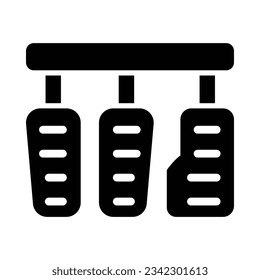 Pedals Vector Glyph Icon For Personal And Commercial Use.
