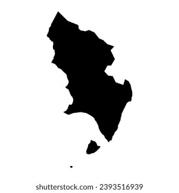 Pedernales province map, administrative division of Dominican Republic. Vector illustration.