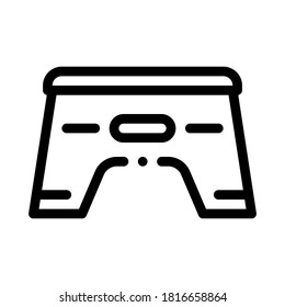 pedestal for baby icon vector. pedestal for baby sign. isolated contour symbol illustration