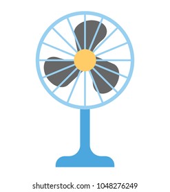 
Pedestal Fan Flat Design Icon 
