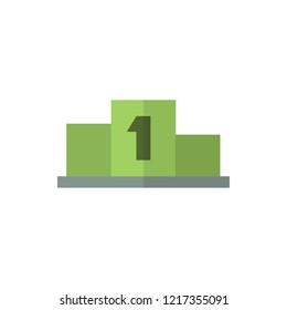 pedestal flat vector icon