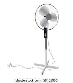 Pedestal floor fan, ventilator for an office