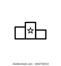 pedestal icon, illustration design template