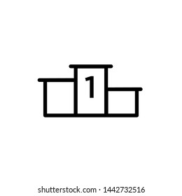 pedestal icon, illustration design template