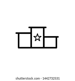 pedestal icon, illustration design template