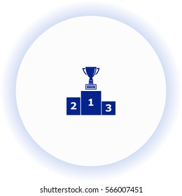 Pedestal  icon. Vector design.