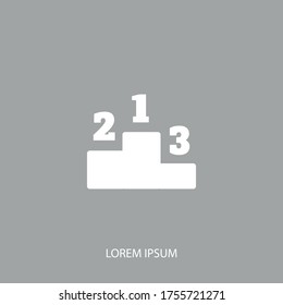 pedestal Icon. Vector illustration EPS 10.