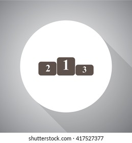Pedestal Icon Vector for web and mobile