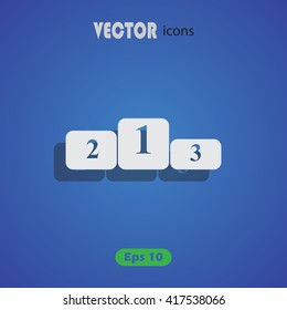 Pedestal Icon Vector for web and mobile