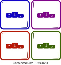 Pedestal Icon Vector for web and mobile
