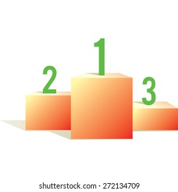 Pedestal with numbers