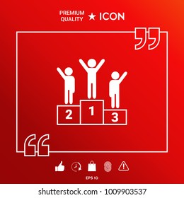 Pedestal - podium icon