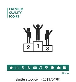 Pedestal - podium icon