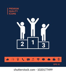 Pedestal - podium icon