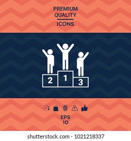 Pedestal - podium icon