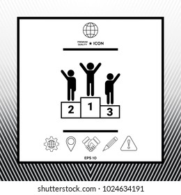 Pedestal - podium icon