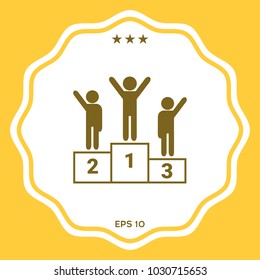Pedestal - podium icon