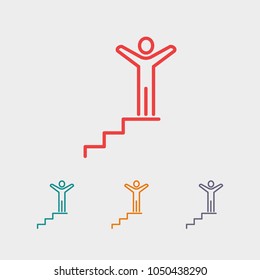 Pedestal podium icon
