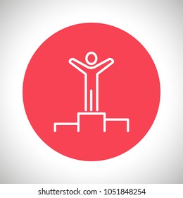 Pedestal podium icon