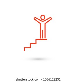 Pedestal podium icon
