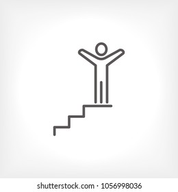 Pedestal podium icon