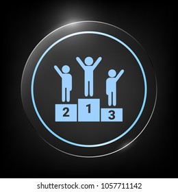 Pedestal podium icon