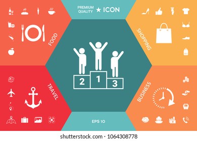 Pedestal - podium icon