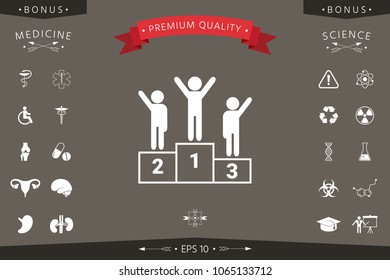 Pedestal - podium icon