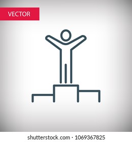 Pedestal podium icon